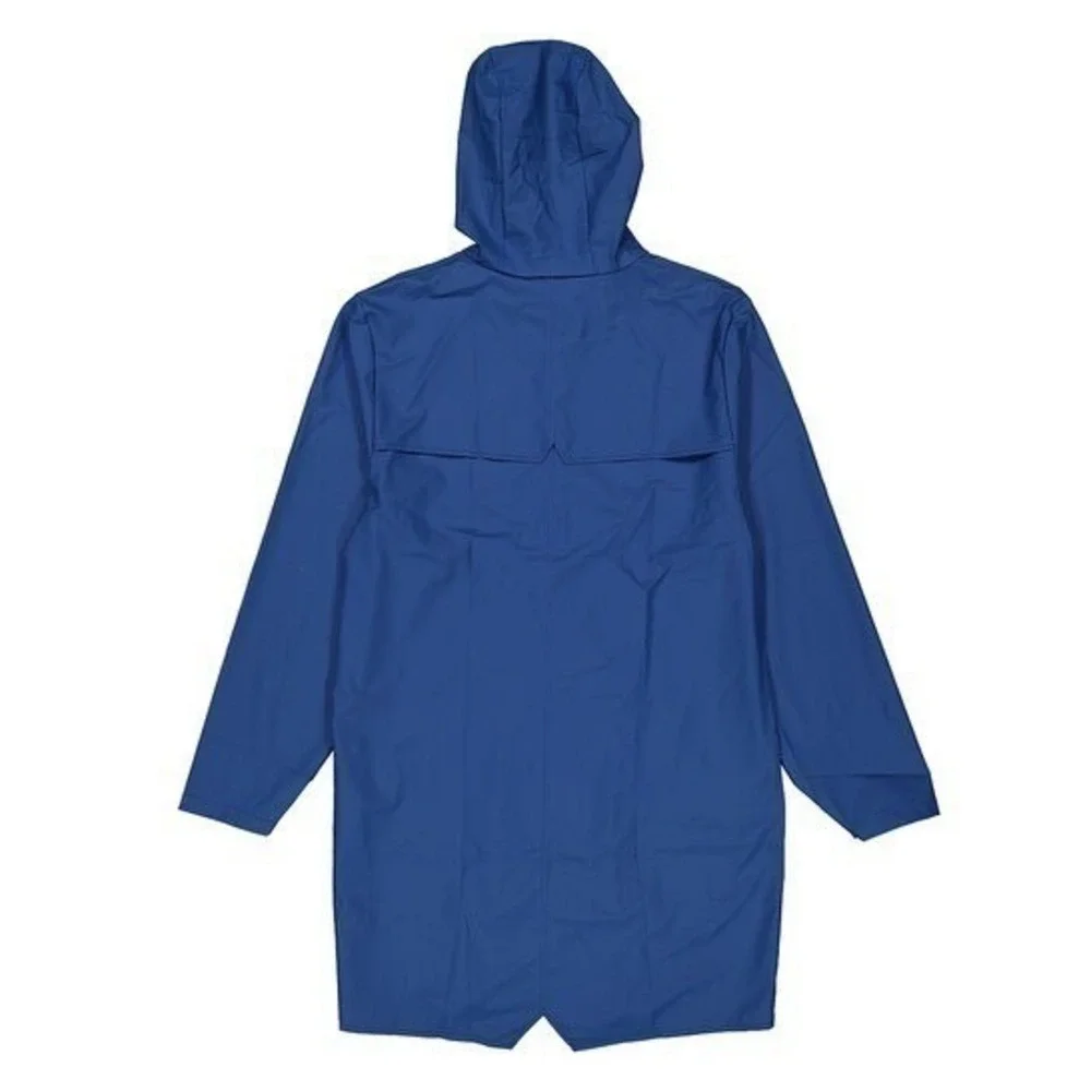 Rains NEW Long Jacket W3 Pulse /Blue Waterproof‎ Raincoat 12020 Size X-Large